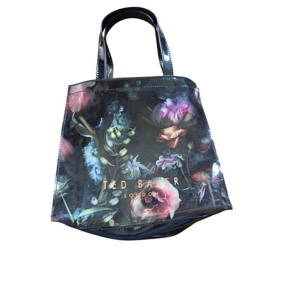 Ted Baker Black floral icon bag